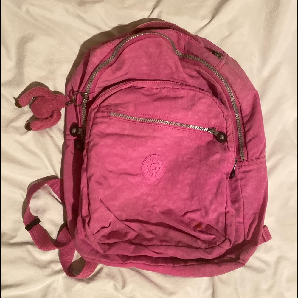 Pink Kipling Backpack